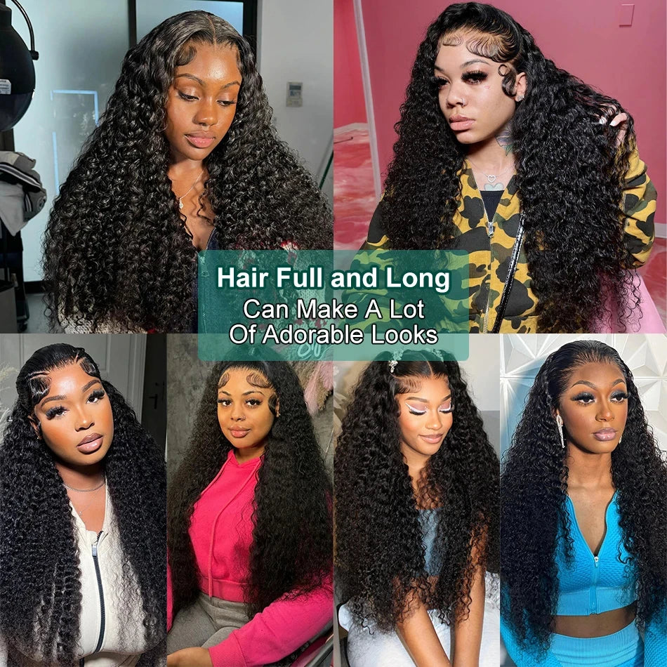 Lace Front Human Hair Wig 5x5 Glueless Closure Preplucked Curly Wigs