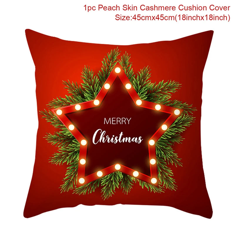 Christmas Cushion Cover Merry Christmas Decorations for Home