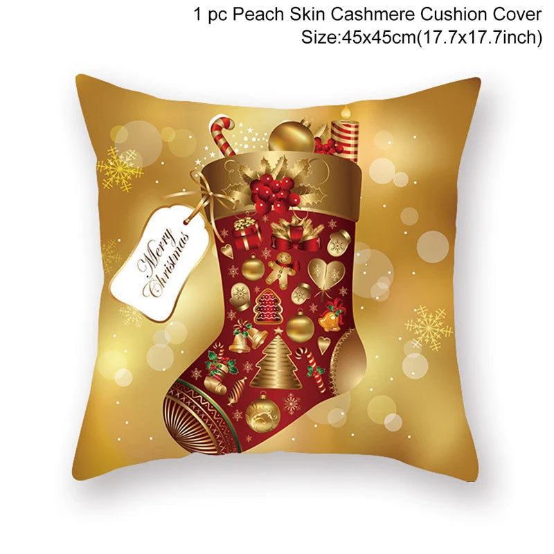 Christmas Cushion Cover Merry Christmas Decorations for Home