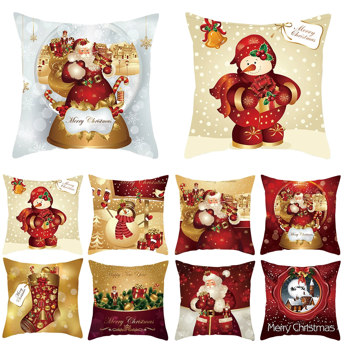 Christmas Cushion Cover Merry Christmas Decorations for Home