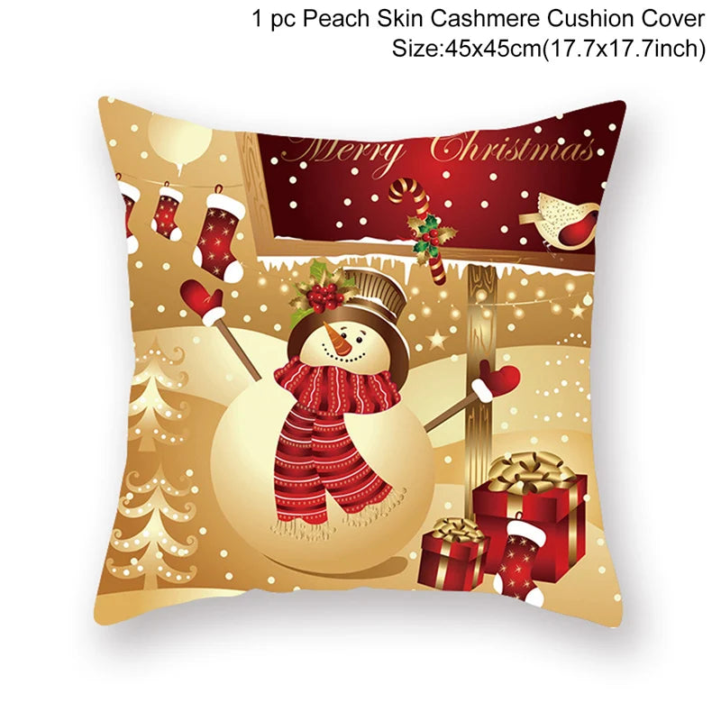 Christmas Cushion Cover Merry Christmas Decorations for Home