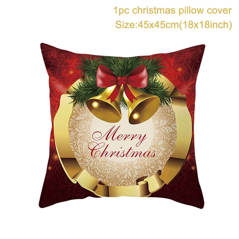 Christmas Cushion Cover Merry Christmas Decorations for Home