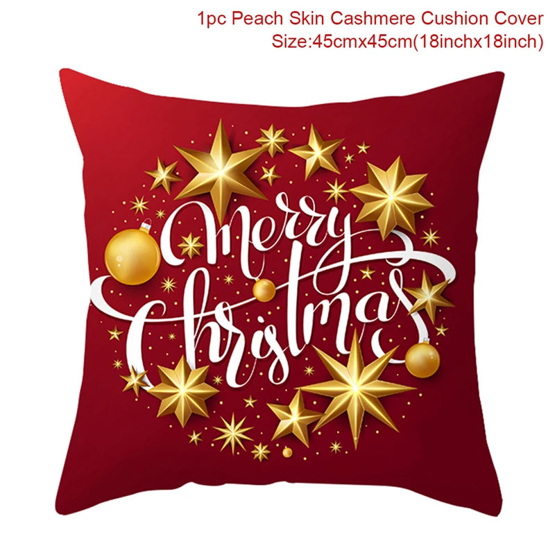 Christmas Cushion Cover Merry Christmas Decorations for Home