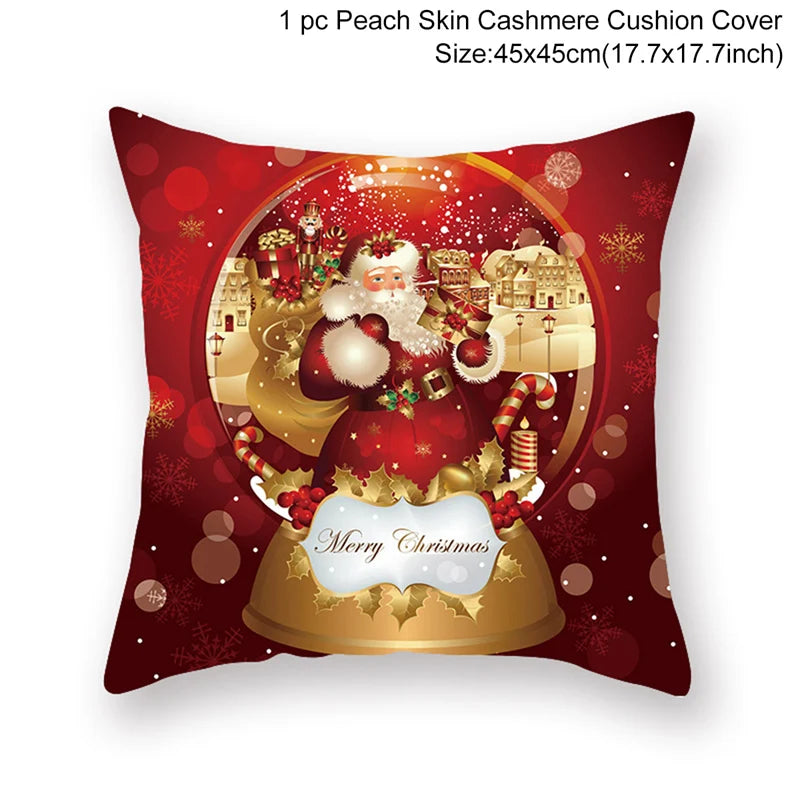 Christmas Cushion Cover Merry Christmas Decorations for Home