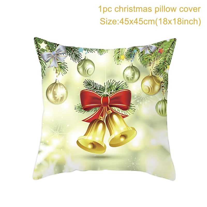 Christmas Cushion Cover Merry Christmas Decorations for Home