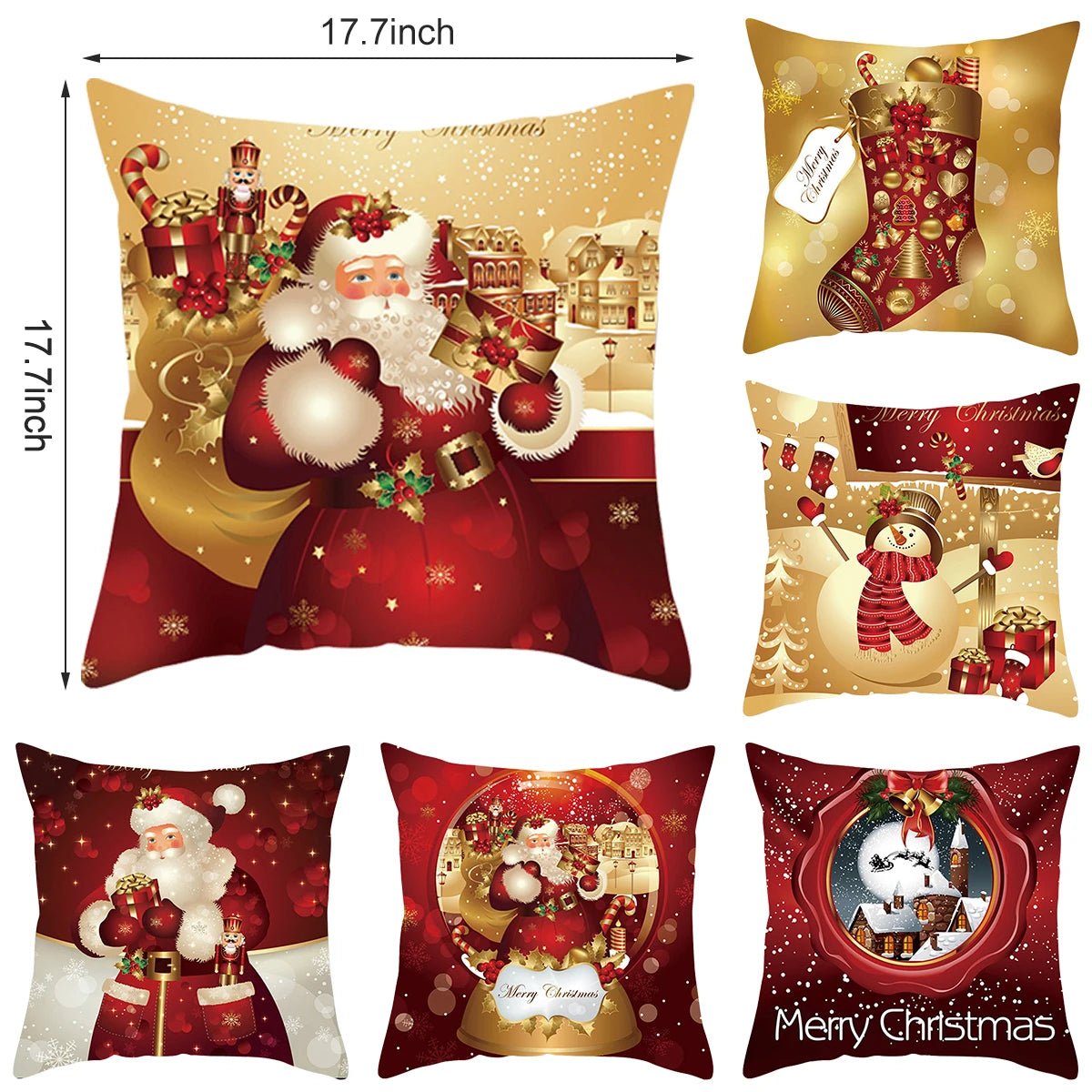 Christmas Cushion Cover Merry Christmas Decorations for Home