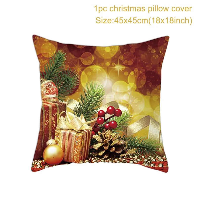 Christmas Cushion Cover Merry Christmas Decorations for Home