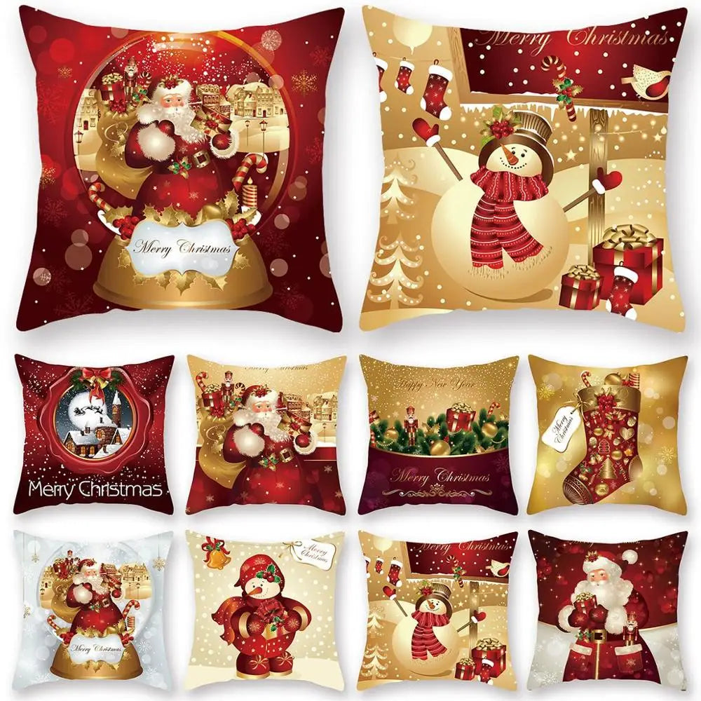 Christmas Cushion Cover Merry Christmas Decorations for Home