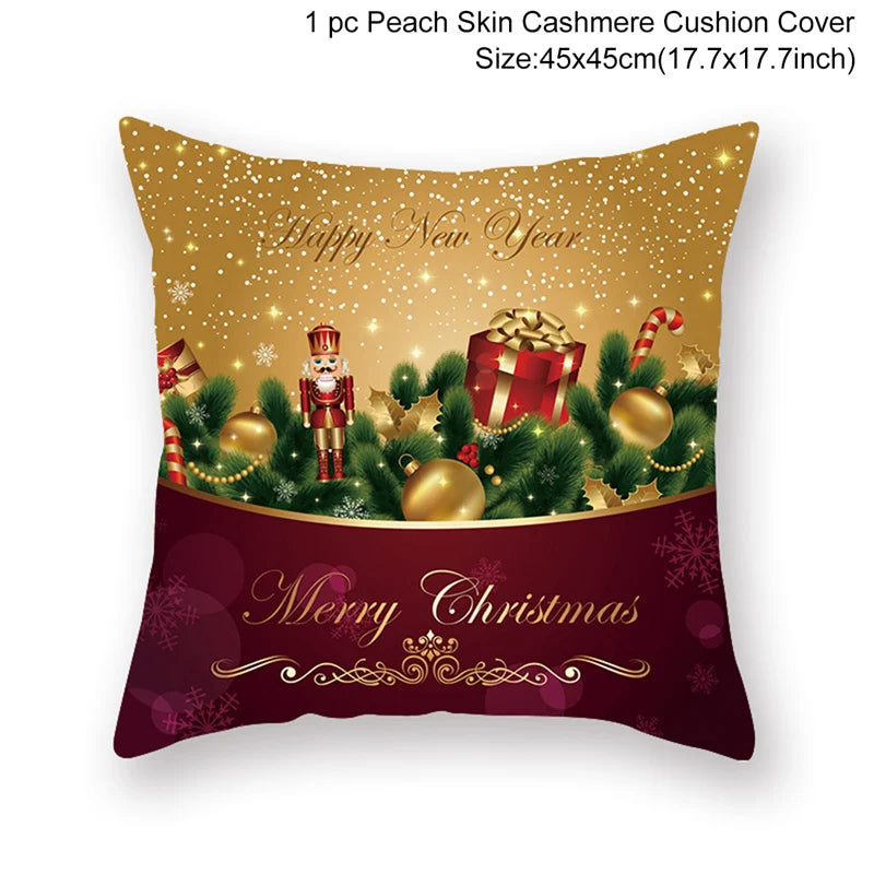 Christmas Cushion Cover Merry Christmas Decorations for Home