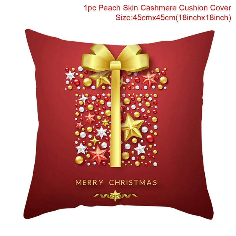 Christmas Cushion Cover Merry Christmas Decorations for Home