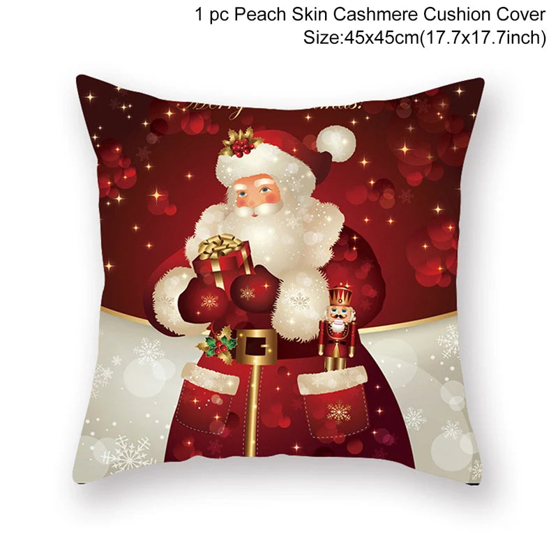 Christmas Cushion Cover Merry Christmas Decorations for Home