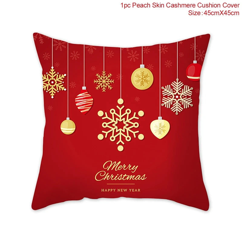 Christmas Cushion Cover Merry Christmas Decorations for Home