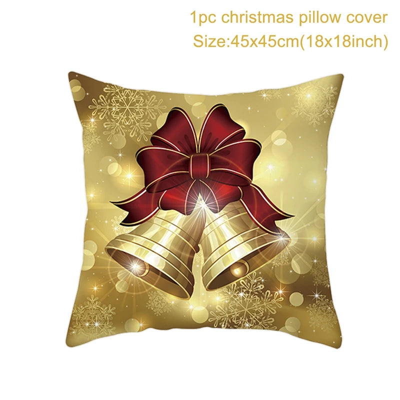 Christmas Cushion Cover Merry Christmas Decorations for Home