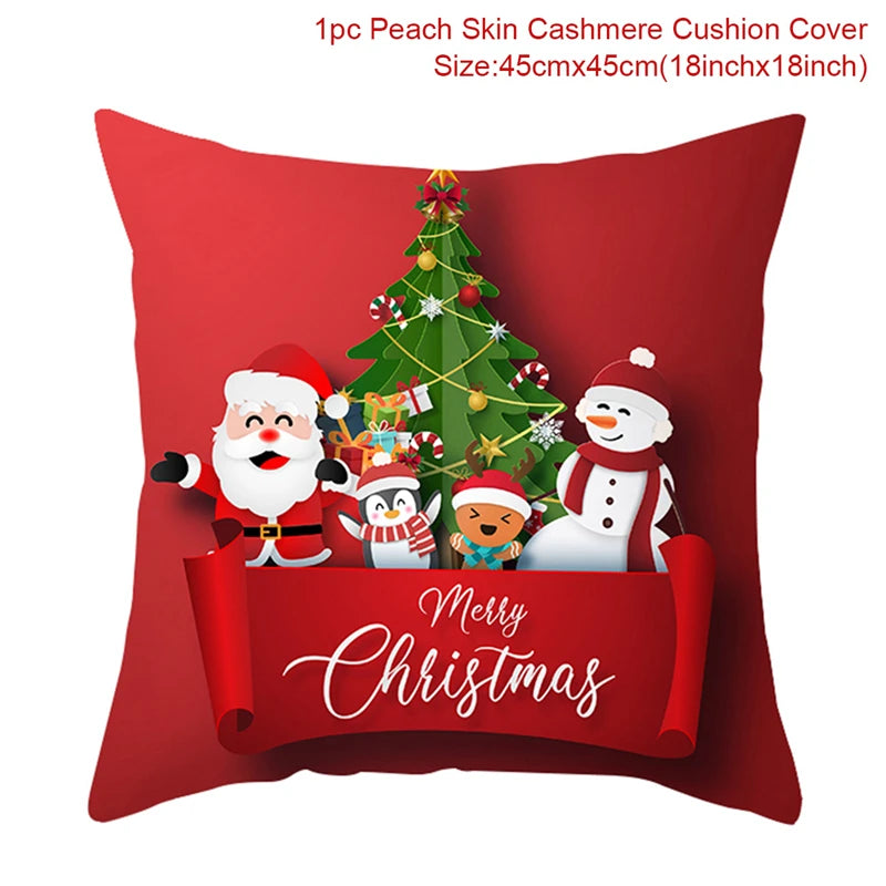 Christmas Cushion Cover Merry Christmas Decorations for Home