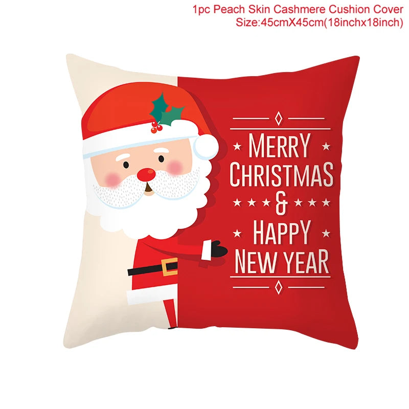 Christmas Cushion Cover Merry Christmas Decorations for Home