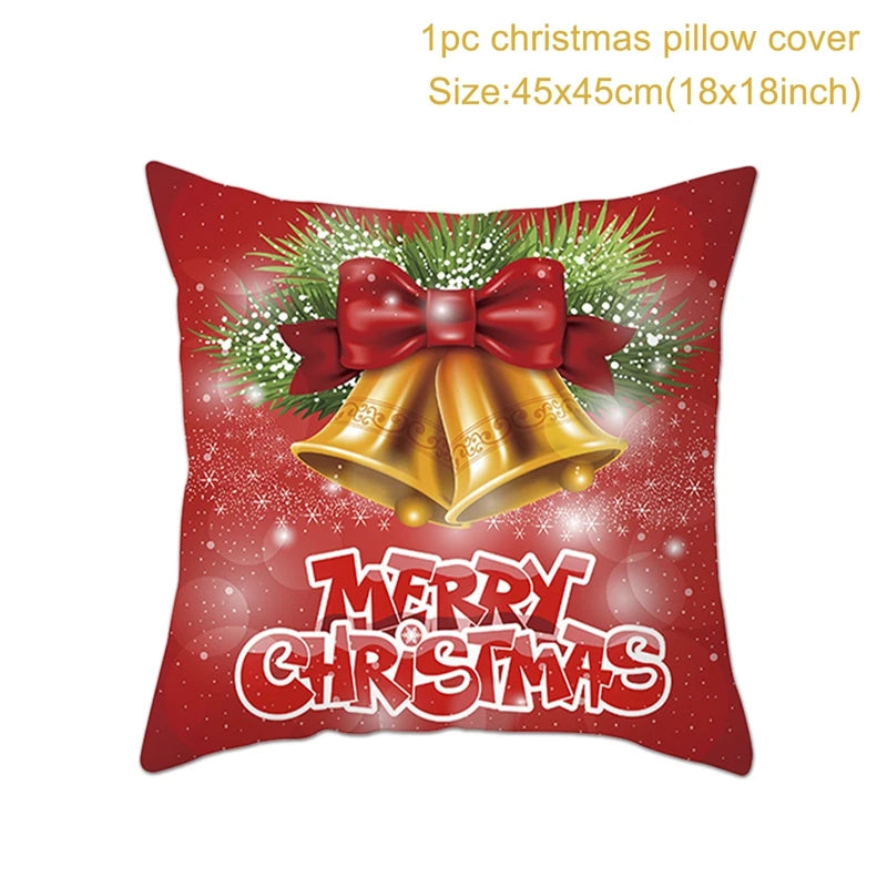 Christmas Cushion Cover Merry Christmas Decorations for Home