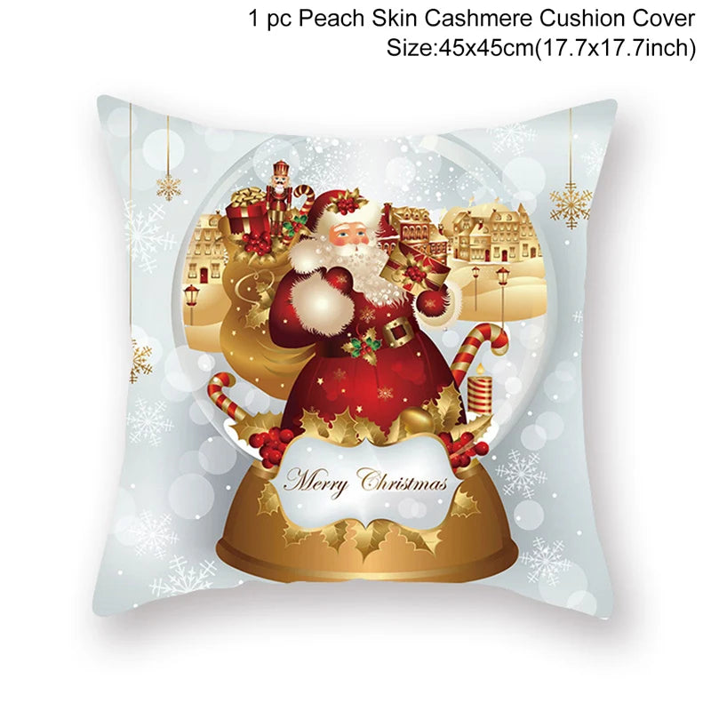 Christmas Cushion Cover Merry Christmas Decorations for Home