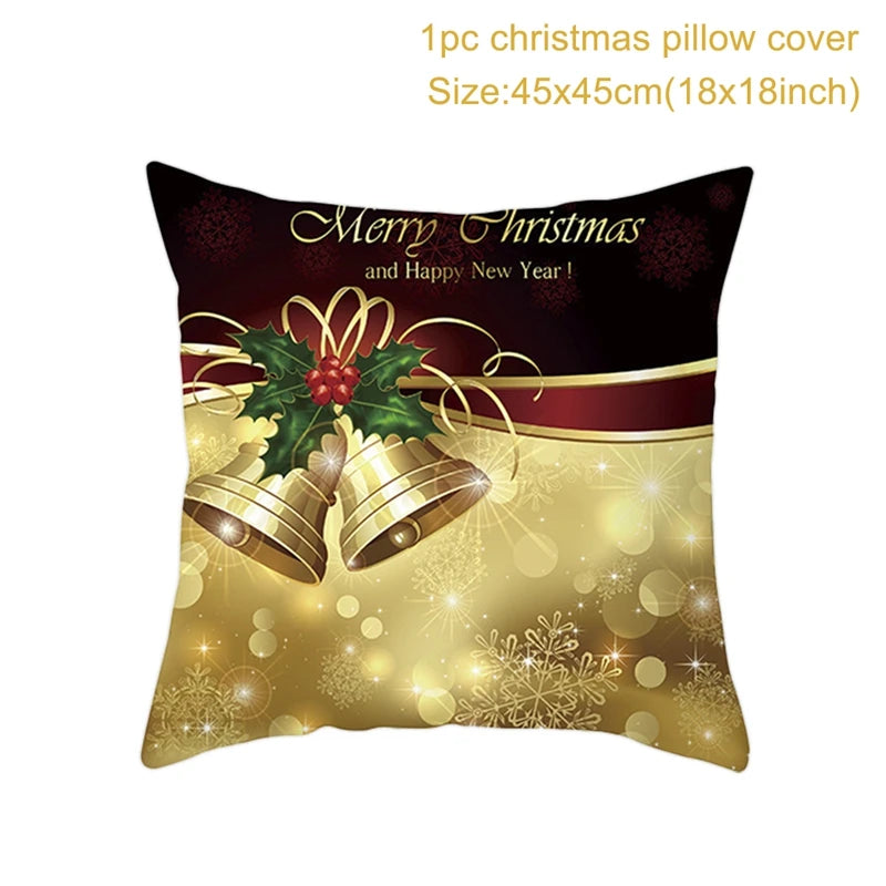 Christmas Cushion Cover Merry Christmas Decorations for Home