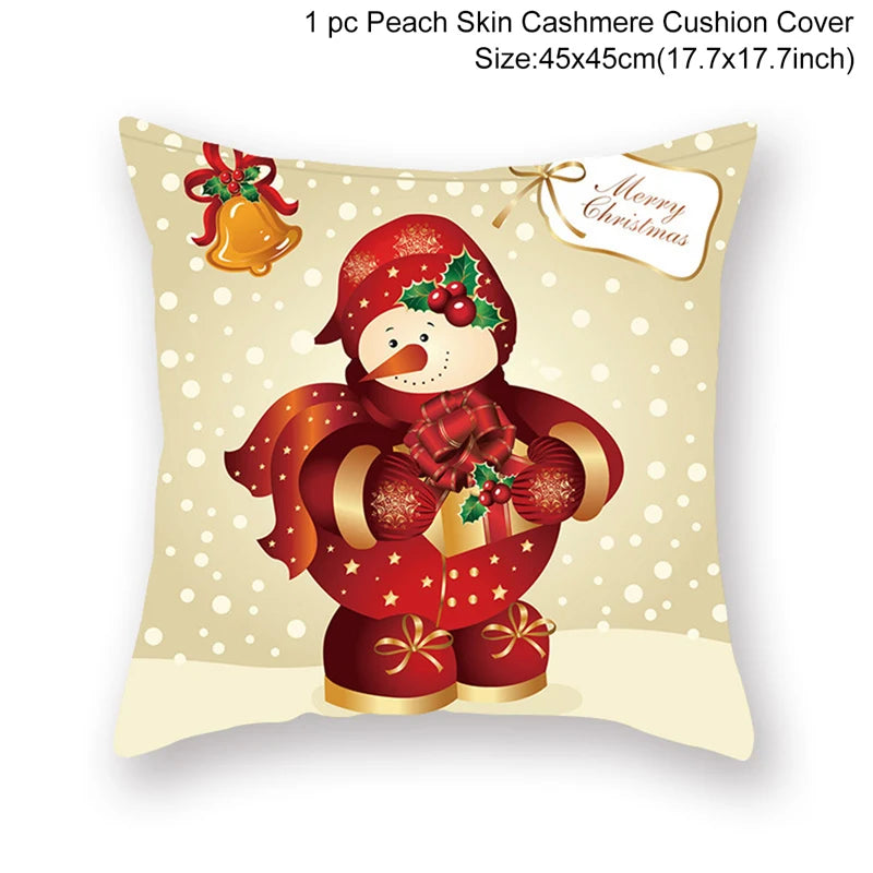 Christmas Cushion Cover Merry Christmas Decorations for Home