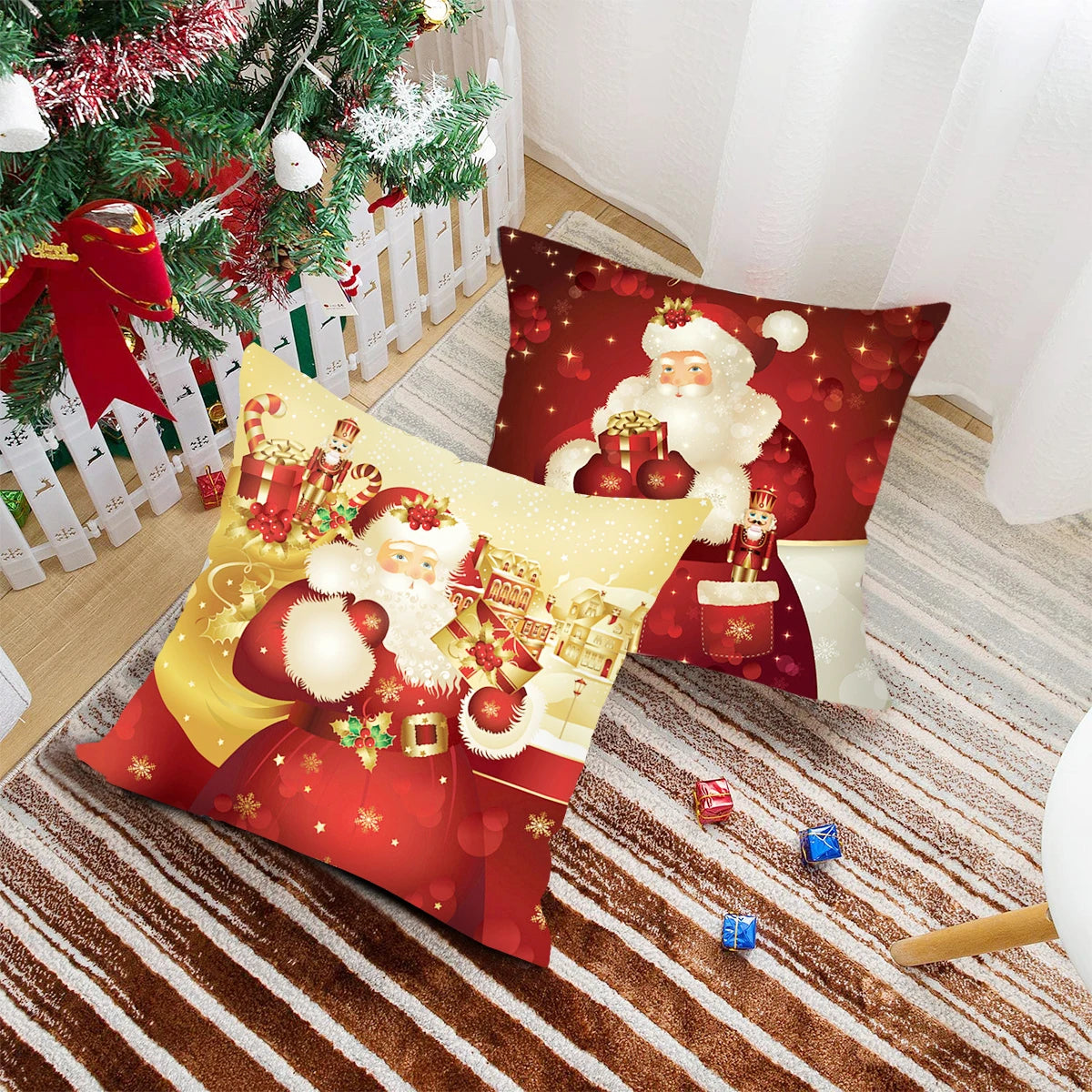 Christmas Cushion Cover Merry Christmas Decorations for Home