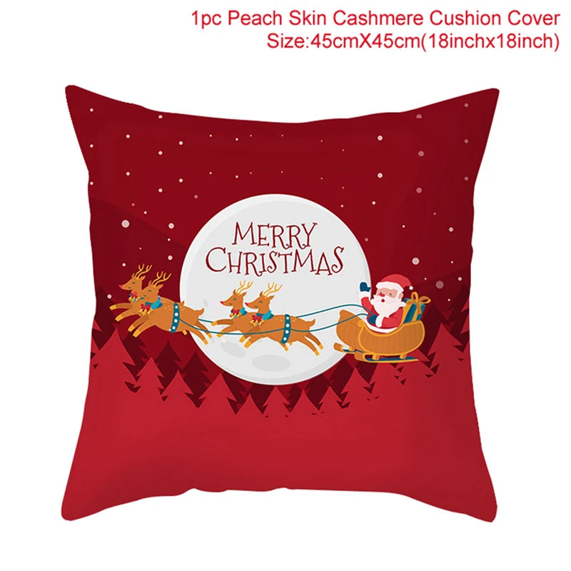 Christmas Cushion Cover Merry Christmas Decorations for Home