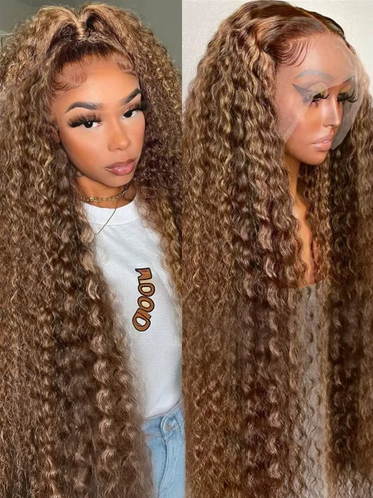 Deep Wave HD Lace Front Wig  200 Density Curly