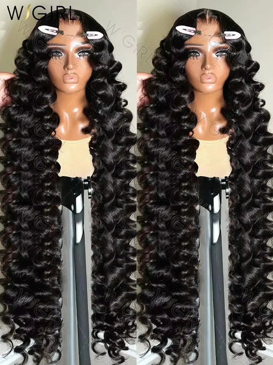 Brazilian Water Deep Wave Wigs For Women 13x4 HD Lace Frontal Wig