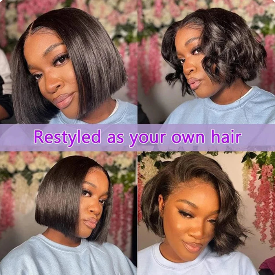 4X4 Glueless Wig Human Hair Ready To Wear Pre-Cut Lace