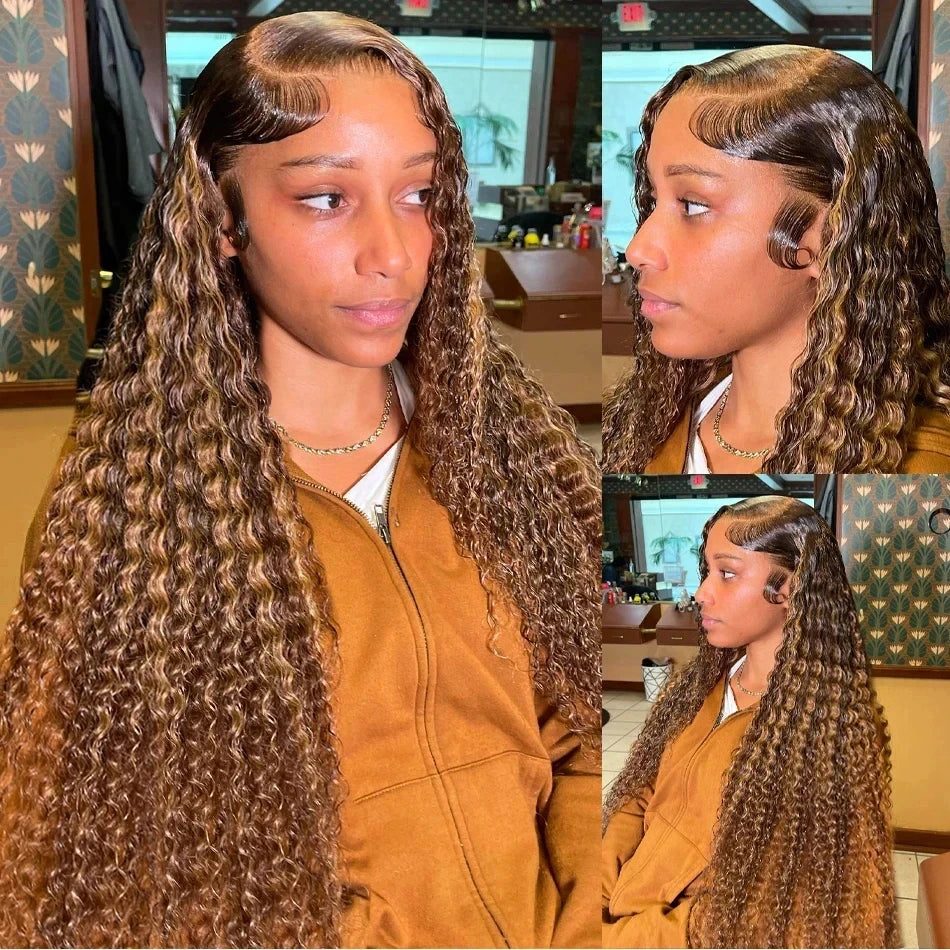 Lace Front Deep Wave 13x6 Hd Lace Frontal Wig Brazilian For Women