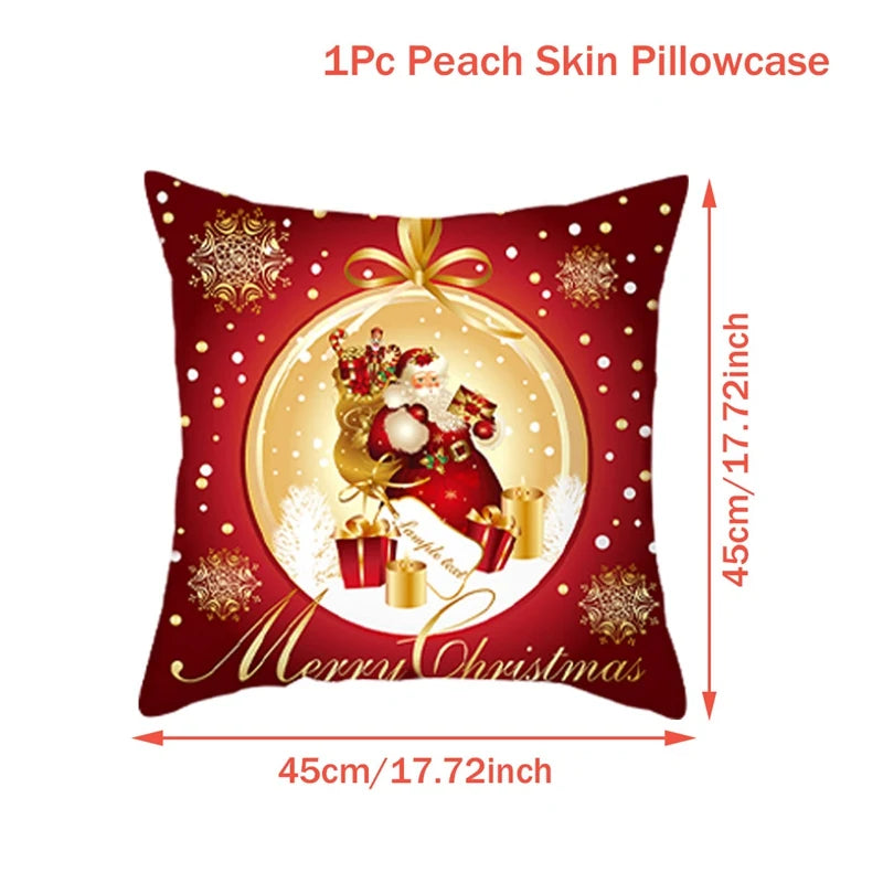 Christmas Cushion Cover Merry Christmas Decorations for Home