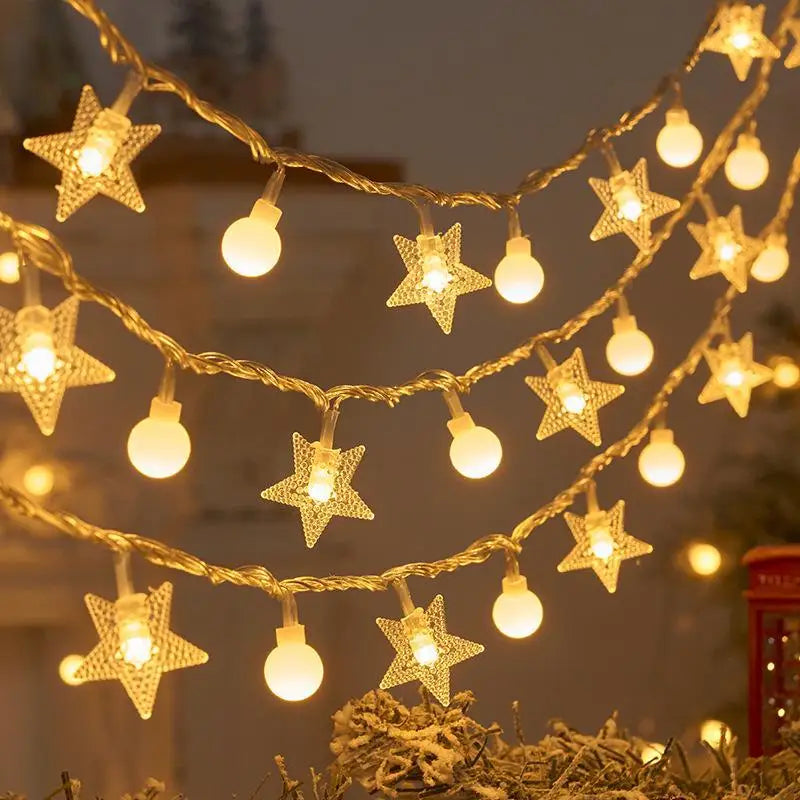 Christmas Decoration for Home Christmas Lights Snowflake String Lights