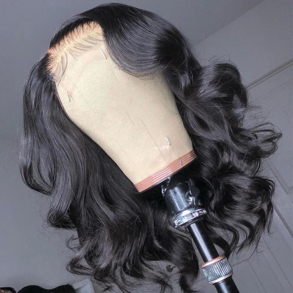 Body Wave Bob Wig Lace Front Human Hair Wigs HD Transparent Lace Frontal Wigs