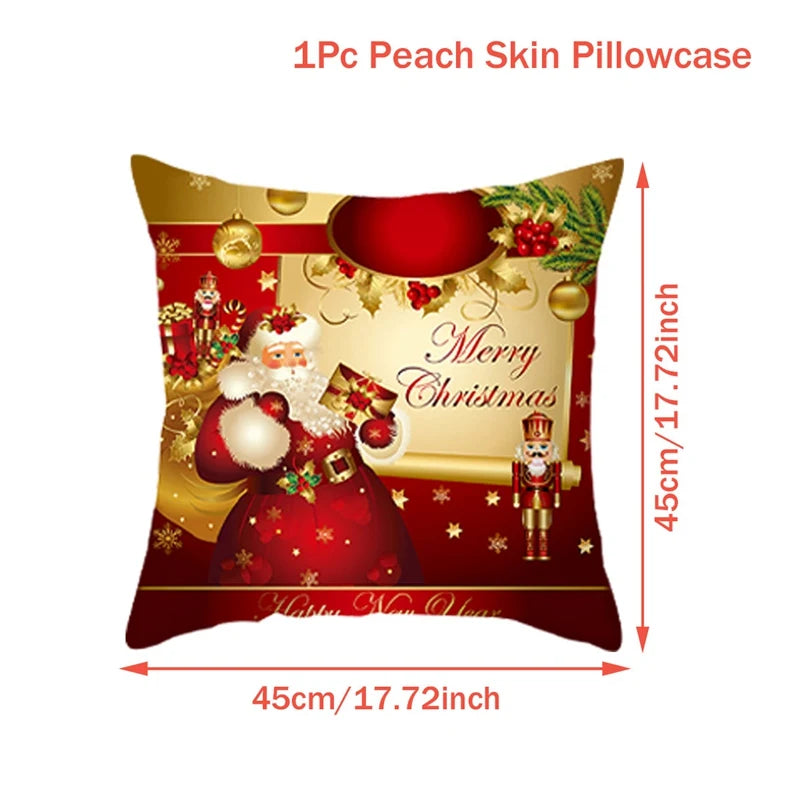 Christmas Cushion Cover Merry Christmas Decorations for Home