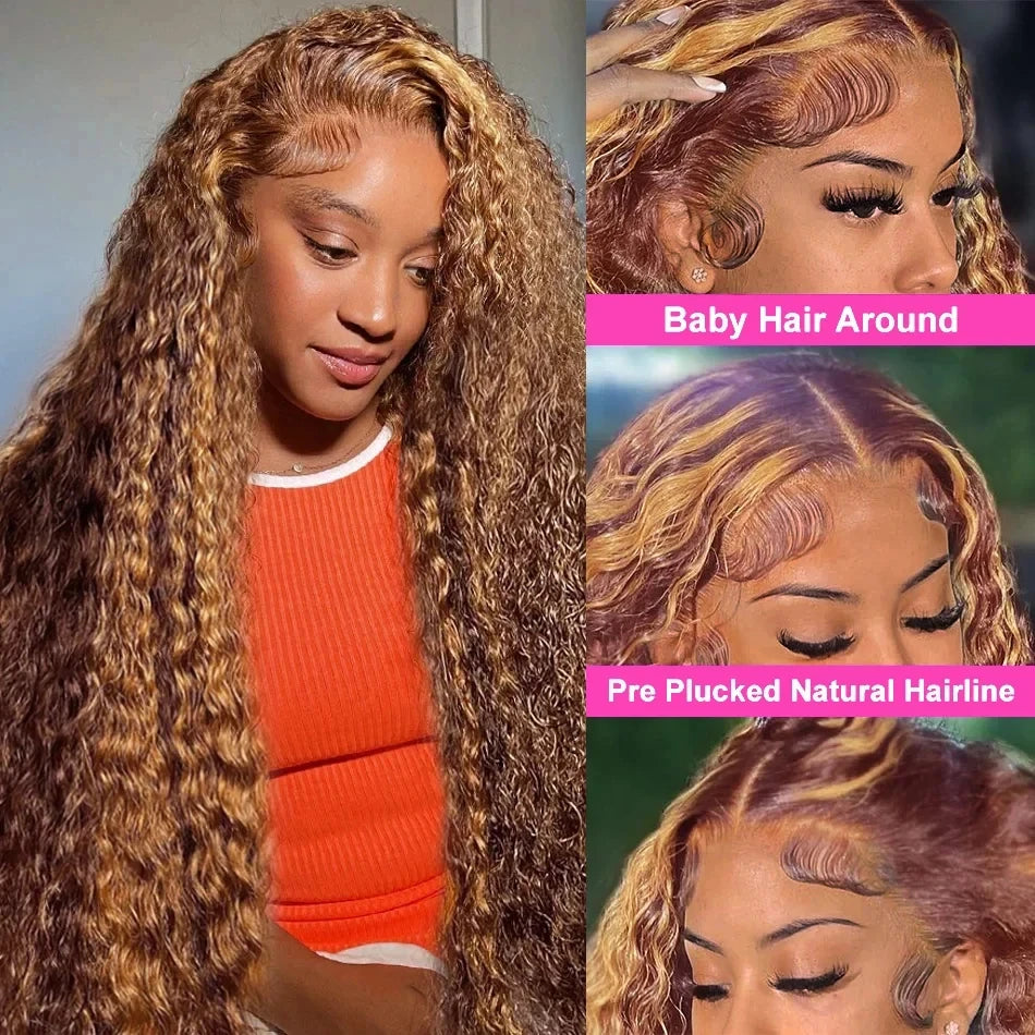 Lace Front Deep Wave 13x6 Hd Lace Frontal Wig Brazilian For Women