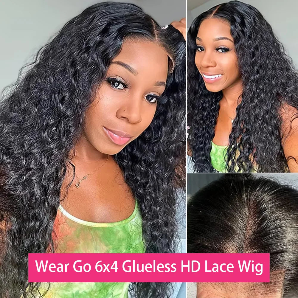 Kinky Curly Wigs 13x6 HD Lace Frontal Wig Glueless Human Hair