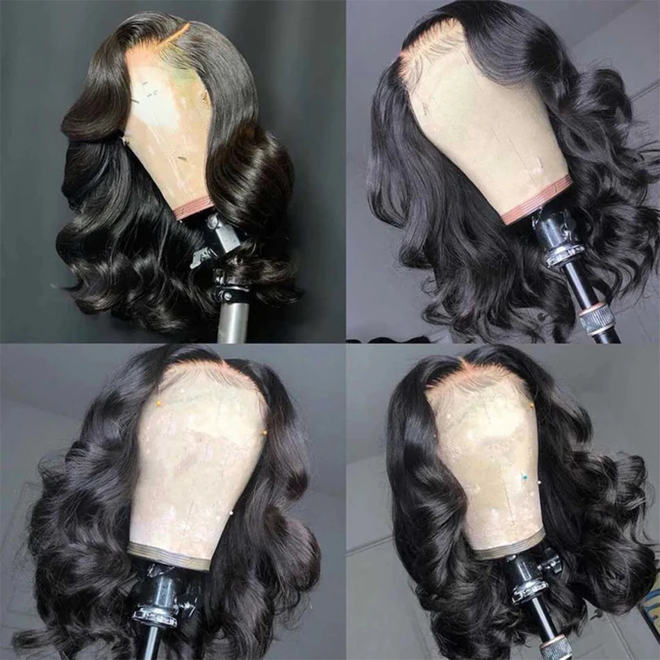 Body Wave Bob Wig Lace Front Human Hair Wigs HD Transparent Lace Frontal Wigs