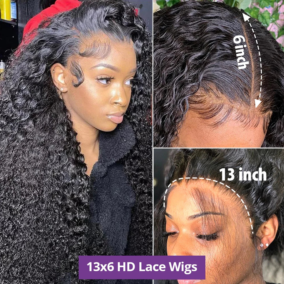 Water Wave Lace Front Wig 4x4 5x5 Lace Closure Wig 13x4 13x6 Hd Lace Frontal 360 Curly Human Hair Wigs