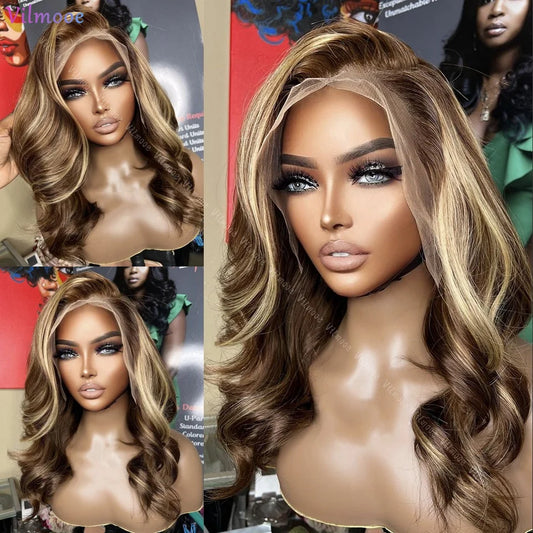 Silk Base Brown Blonde Wig