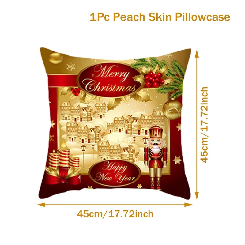 Christmas Cushion Cover Merry Christmas Decorations for Home