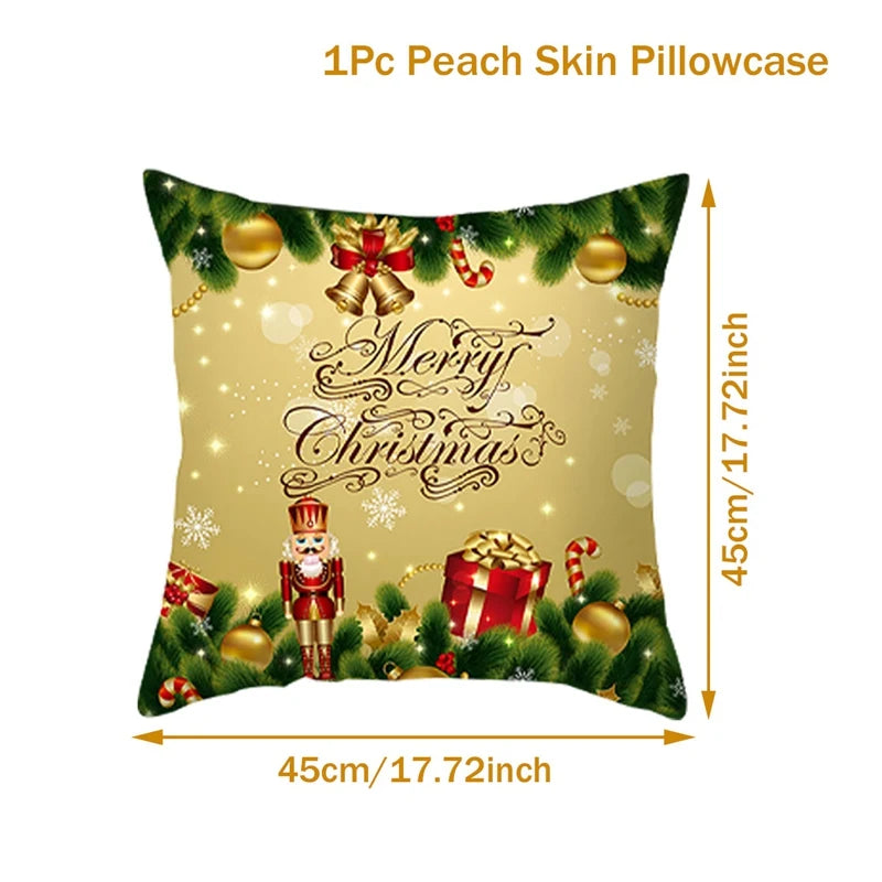 Christmas Cushion Cover Merry Christmas Decorations for Home