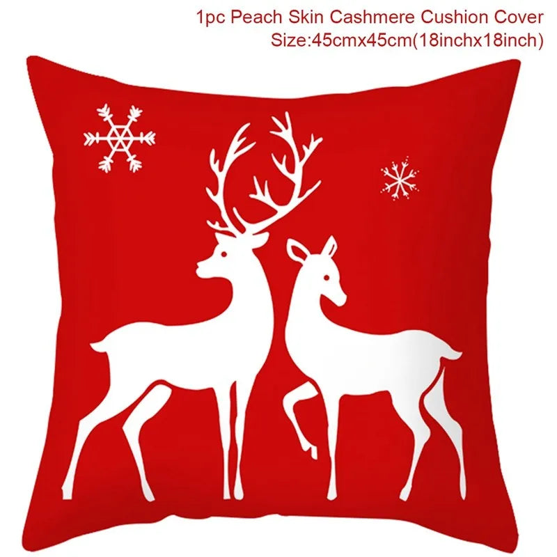 Christmas Cushion Cover Merry Christmas Decorations for Home