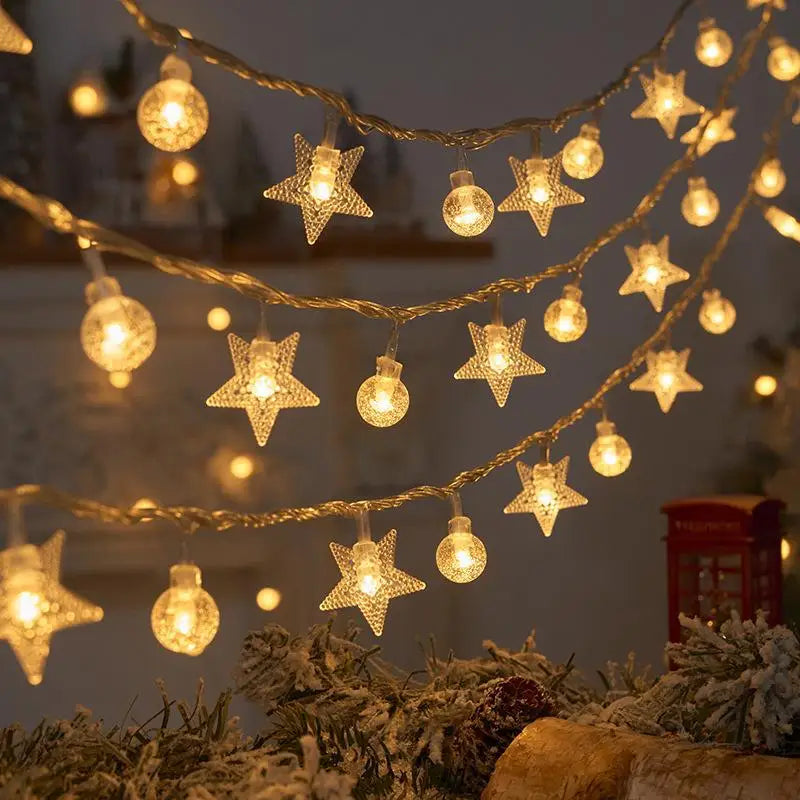 Christmas Decoration for Home Christmas Lights Snowflake String Lights