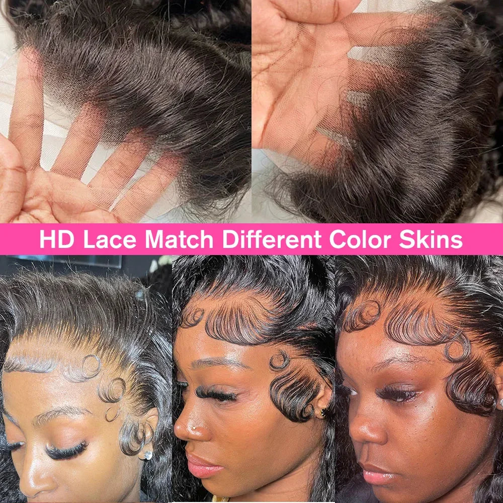 Kinky Curly Wigs 13x6 HD Lace Frontal Wig Glueless Human Hair