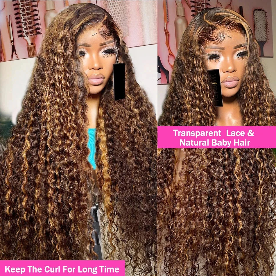 Lace Front Deep Wave 13x6 Hd Lace Frontal Wig Brazilian For Women