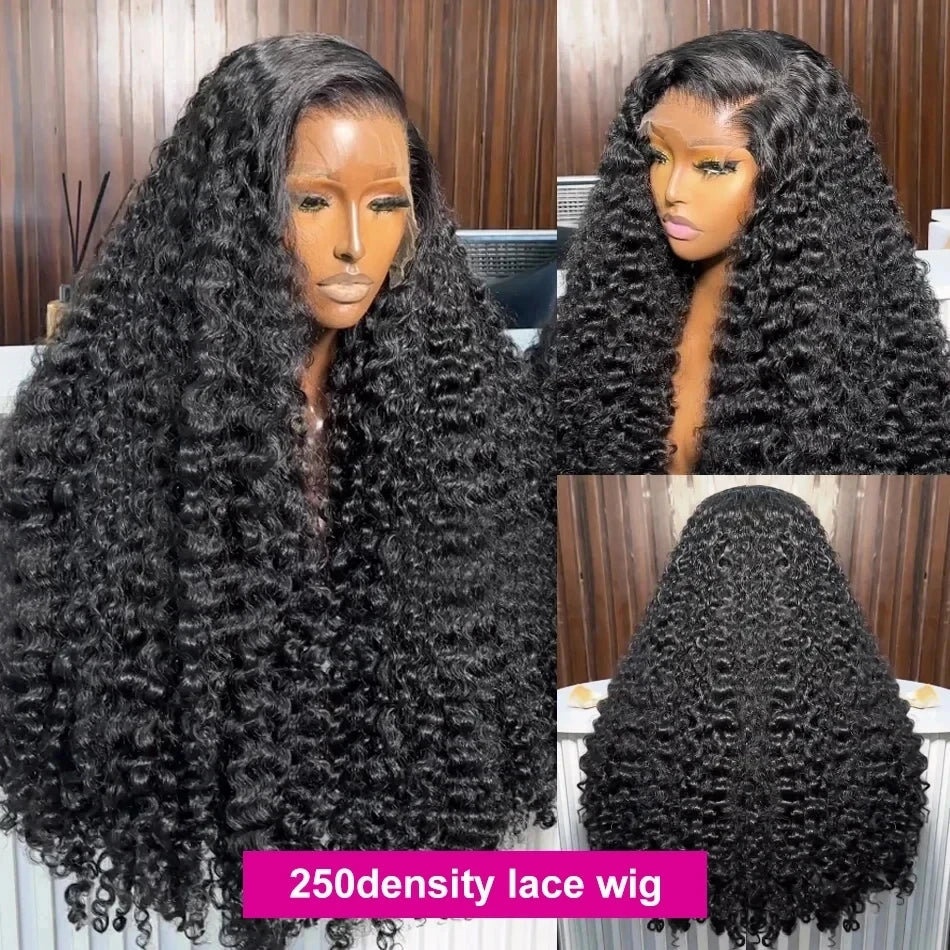 Lace Front Human Hair Wig 5x5 Glueless Closure Preplucked Curly Wigs