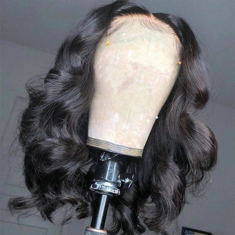 Body Wave Bob Wig Lace Front Human Hair Wigs HD Transparent Lace Frontal Wigs