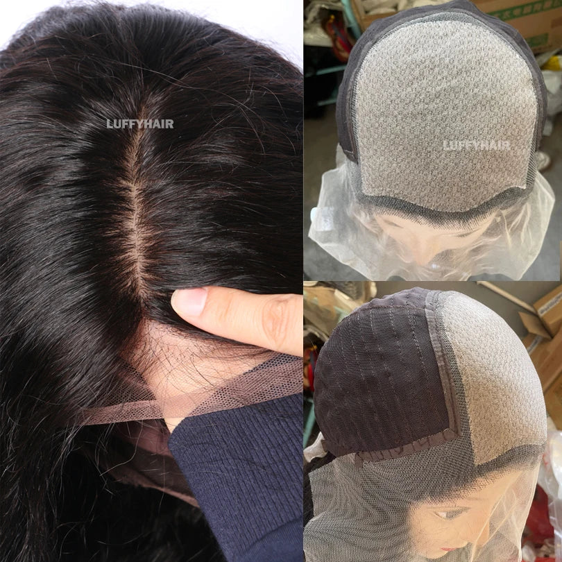 Straight Transparent Lace Human Hair Wigs