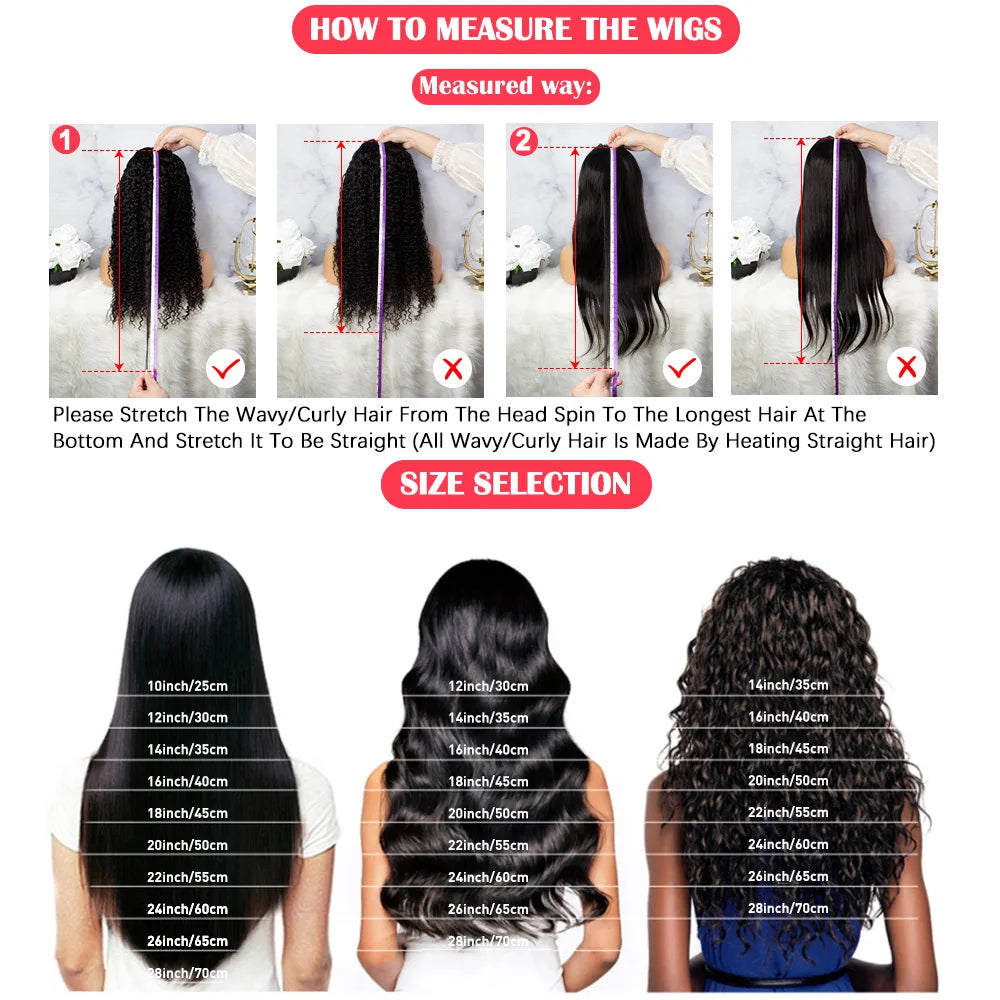 Curly 13x6 Lace Frontal Human Hair Wig Highlight Ombre HD Deep Wave