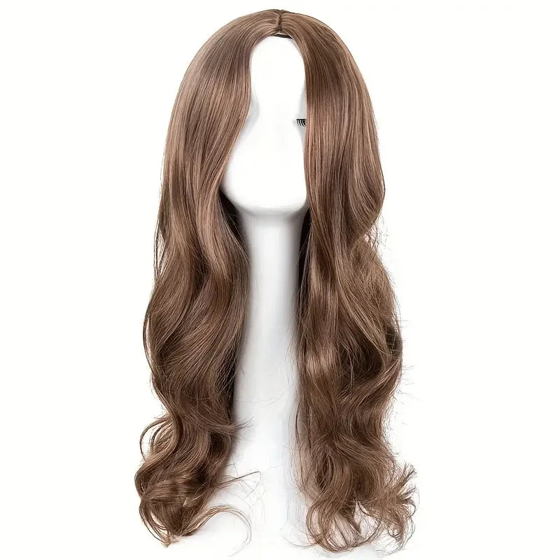 Women's Synthetic Black Blonde Long Curly Wig, 27 Inch Long Curly Wig,