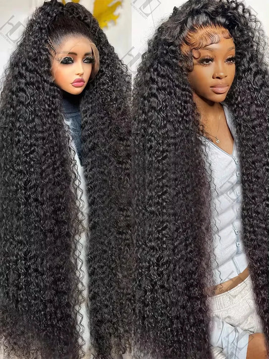 Deep Wave 13x6 HD Lace Front Human Hair Wig Loose Water Curly 13x4 Lace Frontal Wig